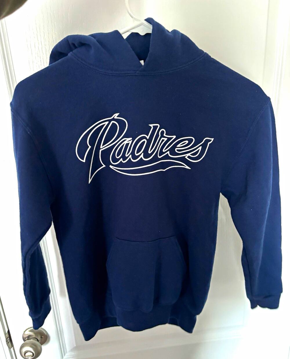 Jerzees NuBlend San Diego Padres MLB Navy Pullover Hoodie Youth Unisex M